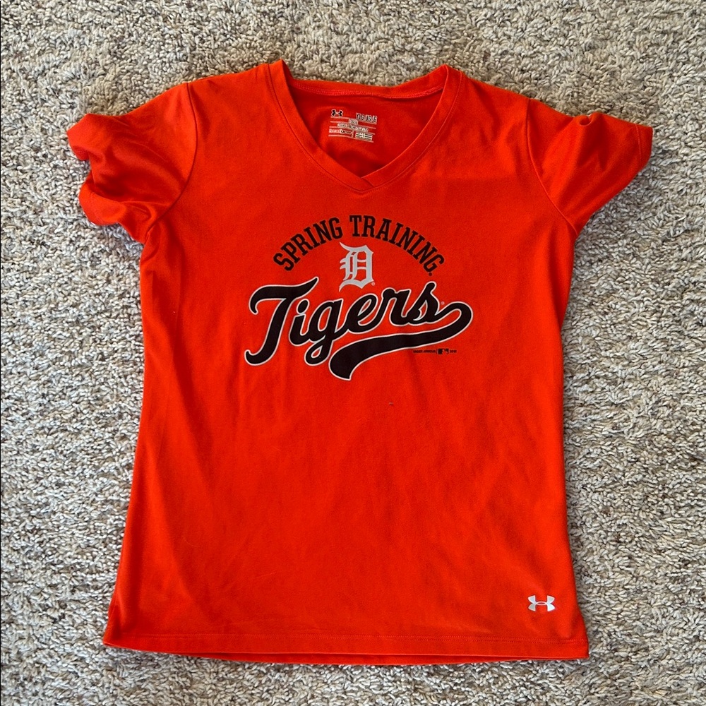 Under Armour Kids Tigers Spring Training Tee, size youth L